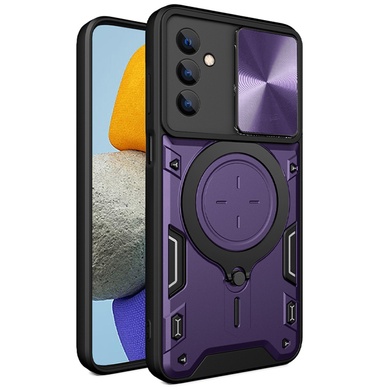 Ударопрочный чехол Bracket case with Magnetic для Samsung Galaxy M35 5G Purple