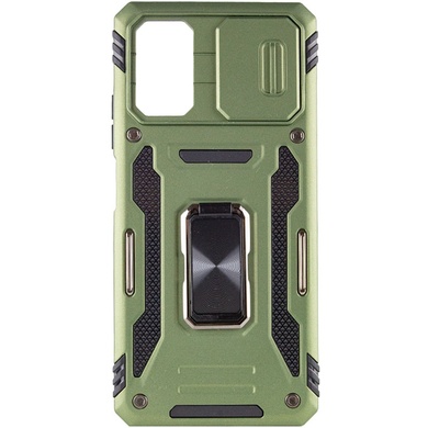 Ударопрочный чехол Camshield Army Ring для Xiaomi Poco X5 Pro 5G / Note 12 Pro 5G Оливковый / Army Green