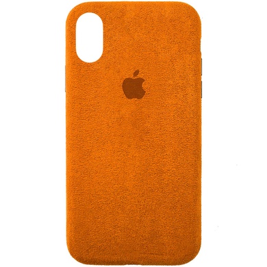 Чехол ALCANTARA Case Full для Apple iPhone XR (6.1") Оранжевый