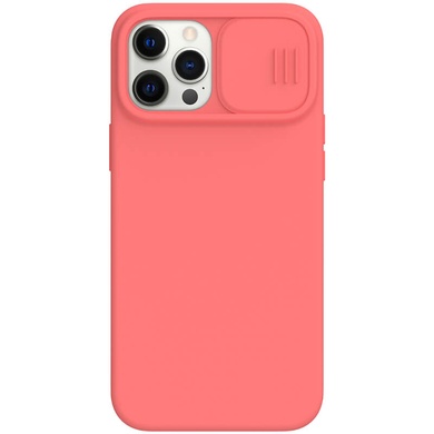 Силіконова накладка Nillkin Camshield Silky Magnetic для Apple iPhone 12 Pro / 12 (6.1 "), Оранжево-розовый