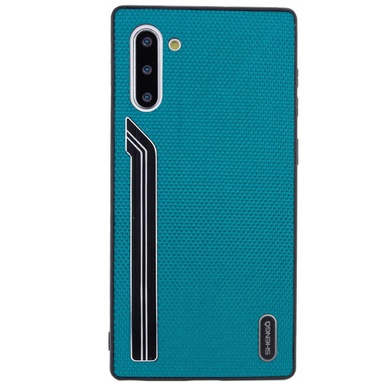 TPU чохол SHENGO Textile series для Samsung Galaxy Note 10, Зелений