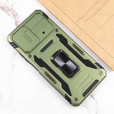 Ударопрочный чехол Camshield Army Ring для Xiaomi Poco X5 Pro 5G / Note 12 Pro 5G Оливковый / Army Green