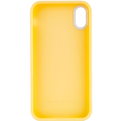 Чохол TPU+PC Bichromatic для Apple iPhone XR (6.1"), Creamy-yellow / White