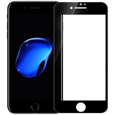 Захисне скло Ganesh (Full Cover) для Apple iPhone 7/ 8 / SE (2020) (4.7"), Чорний