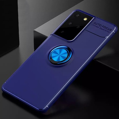 TPU чехол Deen ColorRing под магнитный держатель (opp) для Samsung Galaxy S23 Ultra Синий / Синий