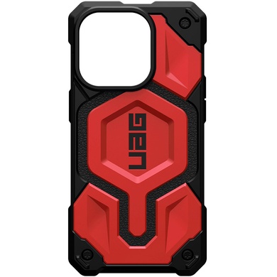 Ударопрочный чехол UAG Monarch Pro with MagSafe Leather для Apple iPhone 14 Pro (6.1") Красный