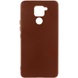 Чехол Silicone Cover Lakshmi (AA) для Xiaomi Redmi Note 9 / Redmi 10X Коричневый / Brown