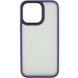 TPU+PC чохол Metal Buttons для Apple iPhone 14 Pro Max (6.7"), Темно-фіолетовий