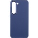 Кожаный чехол Bonbon Leather Metal Style для Samsung Galaxy S23 Синий / Navy blue