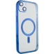 TPU чехол Fibra Chrome with MagSafe для Apple iPhone 15 (6.1") Blue