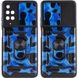 Ударопрочный чехол Camshield Serge Ring Camo для Xiaomi Redmi 10 Синий / Army Blue