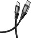 Дата кабель Hoco X50 "Excellent" Type-C to Type-C (1m) Черный