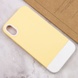 Чохол TPU+PC Bichromatic для Apple iPhone XR (6.1"), Creamy-yellow / White