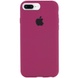 Чохол Silicone Case Full Protective (AA) для Apple iPhone 7 plus / 8 plus (5.5 "), Бордовий / Maroon