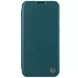 Шкіряний чохол (книга) Nillkin Qin Pro Plain Camshield для Apple iPhone 15 (6.1"), Зелений