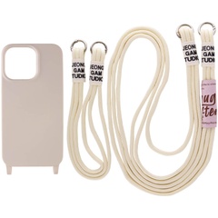 Чохол TPU two straps California для Apple iPhone 12 Pro / 12 (6.1"), Бежевий / Antique White