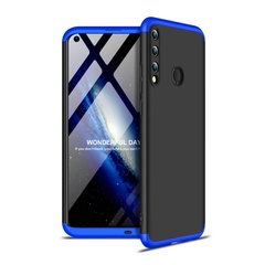 Пластиковая накладка GKK LikGus 360 градусов (opp) для Huawei P40 Lite E / Y7p (2020) Черный / Синий