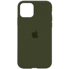 Чехол Silicone Case Full Protective (AA) для Apple iPhone 11 Pro Max (6.5") Зеленый / Dark Olive