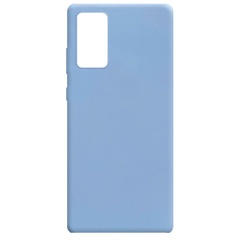 Силиконовый чехол Candy для Samsung Galaxy Note 20 Голубой / Lilac Blue