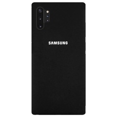 Чехол Silicone Cover Full Protective (AA) для Samsung Galaxy Note 10 Plus Черный / Black