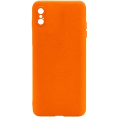 Силиконовый чехол Candy Full Camera для Apple iPhone XS Max (6.5") Оранжевый / Orange