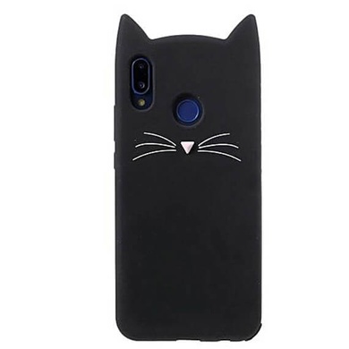 Силиконовая накладка 3D Cat для Huawei P Smart+ (nova 3i) Черный