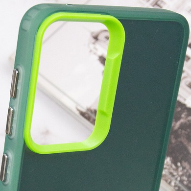 TPU+PC чехол Magic glow with protective edge для Samsung Galaxy S23 Green