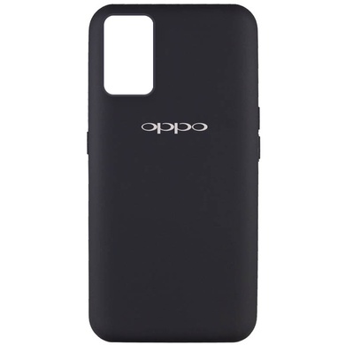 Чохол Silicone Cover Full Protective (AA) для Oppo A74 4G, Чорний / Black