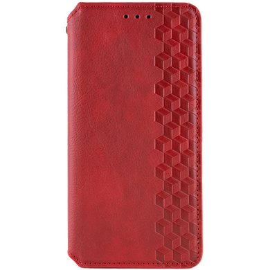 Кожаный чехол книжка GETMAN Cubic (PU) для Samsung Galaxy M54 5G Красный