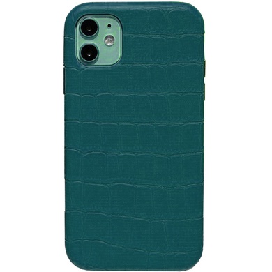 Шкіряний чохол Croco Leather для Apple iPhone 11 (6.1"), Green