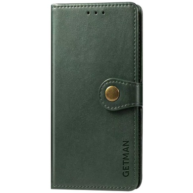 Кожаный чехол книжка GETMAN Gallant (PU) для Xiaomi Redmi 10 Зеленый