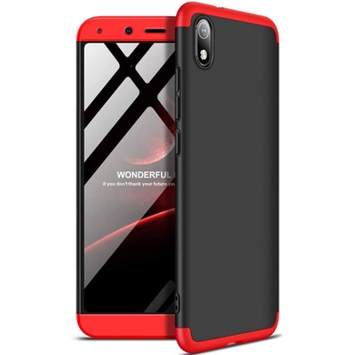 Пластиковая накладка GKK LikGus 360 градусов (opp) для Xiaomi Redmi 7A Черный / Красный