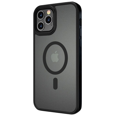 TPU+PC чохол Metal Buttons with MagSafe для Apple iPhone 12 Pro / 12 (6.1"), Чорний