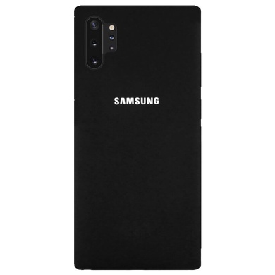 Чохол Silicone Cover Full Protective (AA) для Samsung Galaxy Note 10 Plus, Чорний / Black