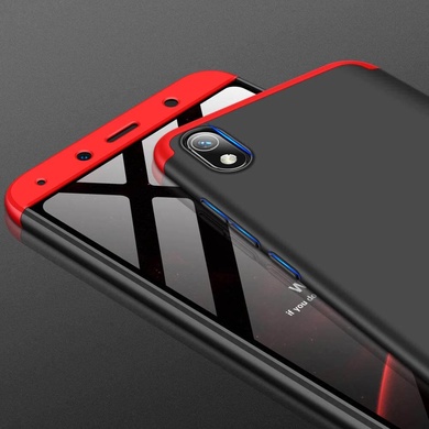 Пластикова накладка GKK LikGus 360 градусів (opp) для Xiaomi Redmi 7A, Черный / Красный