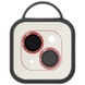 Защитное стекло Metal Shine на камеру (в упак.) для Apple iPhone 13 mini / 13 Красный / Red