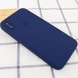 Чохол Silicone Case Square Full Camera Protective (AA) для Apple iPhone XS Max (6.5 "), Темно-синій / Midnight blue