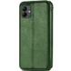 Кожаный чехол книжка GETMAN Cubic (PU) для Samsung Galaxy A04 Зеленый
