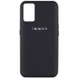 Чехол Silicone Cover Full Protective (AA) для Oppo A74 4G Черный / Black