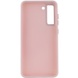 TPU чохол Bonbon Metal Style для Samsung Galaxy S21 FE, Рожевий / Light pink