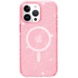 Чехол TPU Galaxy Sparkle (MagFit) для Apple iPhone 13 Pro (6.1") Pink+Glitter