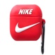 Силиконовый футляр Brand для наушников AirPods 1/2 + карабин Nike Red