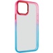 Чехол TPU+PC Fresh sip series для Apple iPhone 11 Pro (5.8") Бирюзовый / Розовый