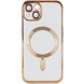 TPU чохол Fibra Chrome with MagSafe для Apple iPhone 15 (6.1"), Gold