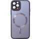 Чехол TPU+Glass Sapphire Midnight with MagSafe для Apple iPhone 15 Pro Max (6.7") Фиолетовый / Deep Purple