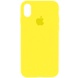 Чехол Silicone Case Full Protective (AA) для Apple iPhone X (5.8") / XS (5.8") Желтый / Neon Yellow