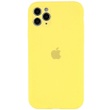 Чехол Silicone Case Full Camera Protective (AA) для Apple iPhone 11 Pro (5.8") Желтый / Canary Yellow