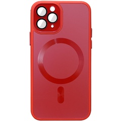 Чехол TPU+Glass Sapphire Midnight with MagSafe для Apple iPhone 13 Pro (6.1") Красный / Red