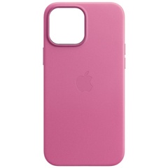 Шкіряний чохол Leather Case (AA) with MagSafe для Apple iPhone 14 Plus (6.7"), Pollen
