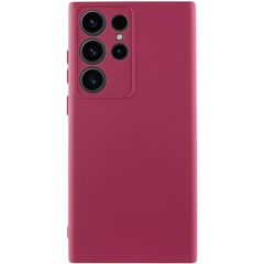 Чехол Silicone Cover Lakshmi Full Camera (AA) для Samsung Galaxy S25 Ultra Бордовый / Marsala